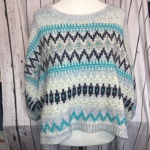 Off shoulder knit sweater